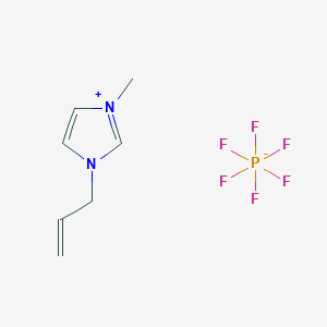 molecular formula C7H11F6N2P B12536532 1-Allyl-3-methylimidazolium hexafluorophosphate 