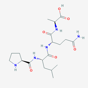 molecular formula C19H33N5O6 B12536542 L-Prolyl-L-leucyl-L-glutaminyl-L-alanine CAS No. 798541-05-6