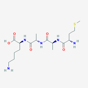 molecular formula C17H33N5O5S B12536546 L-Methionyl-L-alanyl-L-alanyl-L-lysine CAS No. 798540-39-3