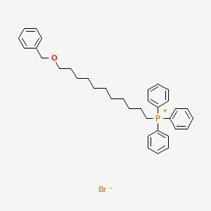 molecular formula C36H44BrOP B12536562 Phosphonium, triphenyl[11-(phenylmethoxy)undecyl]-, bromide CAS No. 812652-88-3