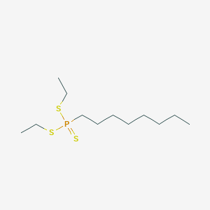 molecular formula C12H27PS3 B12536664 Phosphonotrithioic acid, octyl-, diethyl ester CAS No. 651727-23-0