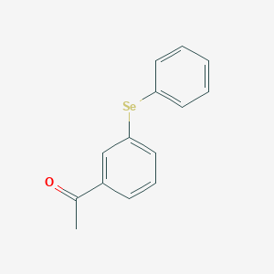 molecular formula C14H12OSe B12536685 Ethanone, 1-[3-(phenylseleno)phenyl]- CAS No. 666743-33-5
