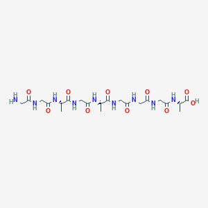 molecular formula C21H35N9O10 B12536743 Glycylglycyl-L-alanylglycyl-L-alanylglycylglycylglycyl-L-alanine CAS No. 656232-50-7