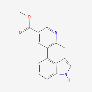 molecular formula C16H12N2O2 B12536747 Ergoline-8-carboxylic acid, 5,6,7,8,9,10-hexadehydro-, methyl ester CAS No. 653573-26-3
