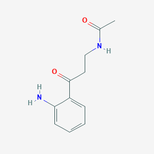 molecular formula C11H14N2O2 B12536753 N-[3-(2-Aminophenyl)-3-oxopropyl]acetamide CAS No. 656250-11-2