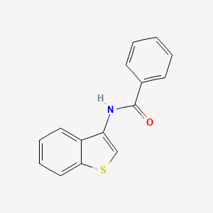 molecular formula C15H11NOS B12536761 N-(1-Benzothiophen-3-yl)benzamide CAS No. 697798-90-6