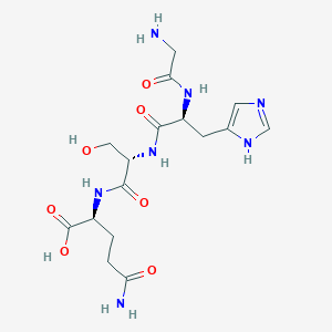 molecular formula C16H25N7O7 B12536780 Glycyl-L-histidyl-L-seryl-L-glutamine CAS No. 672941-73-0