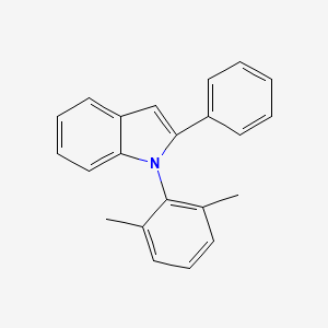 molecular formula C22H19N B12536806 1-(2,6-Dimethyl-phenyl)-2-phenyl-1H-indole 
