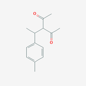 molecular formula C14H18O2 B12536888 3-(1-p-Tolylethyl)pentane-2,4-dione 