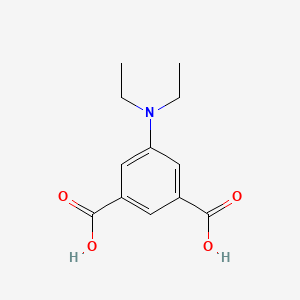 molecular formula C12H15NO4 B12536979 5-(Diethylamino)benzene-1,3-dicarboxylic acid CAS No. 677010-19-4