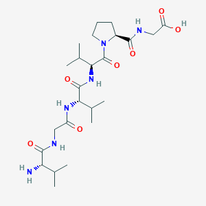 molecular formula C24H42N6O7 B12536987 Glycine, L-valylglycyl-L-valyl-L-valyl-L-prolyl- CAS No. 741268-59-7