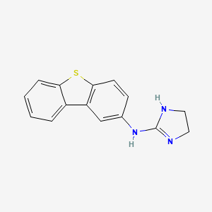 molecular formula C15H13N3S B12537013 N-(Dibenzo[b,d]thiophen-2-yl)-4,5-dihydro-1H-imidazol-2-amine CAS No. 677343-25-8
