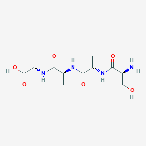 molecular formula C12H22N4O6 B12537032 L-Seryl-L-alanyl-L-alanyl-L-alanine CAS No. 798541-12-5