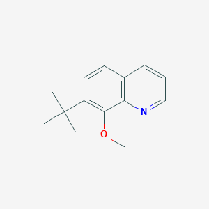 molecular formula C14H17NO B12537238 7-Tert-butyl-8-methoxyquinoline CAS No. 792924-09-5