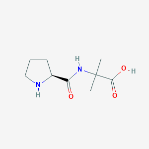 molecular formula C9H16N2O3 B12537261 L-Prolyl-2-methylalanine CAS No. 821776-22-1