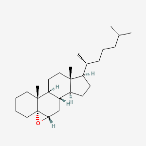 molecular formula C27H46O B1253732 5,6alpha-Epoxy-5alpha-cholestane 