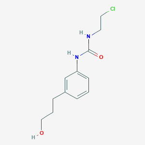 molecular formula C12H17ClN2O2 B12537323 N-(2-Chloroethyl)-N'-[3-(3-hydroxypropyl)phenyl]urea CAS No. 803729-75-1