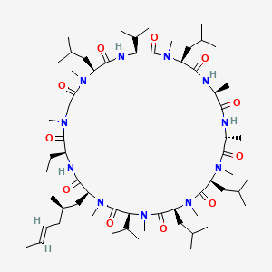 molecular formula C62H111N11O11 B1253736 Cyclosporin F CAS No. 83574-28-1