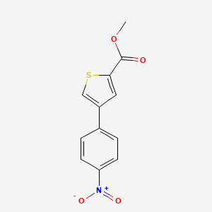 molecular formula C12H9NO4S B12537377 Methyl 4-(4-nitrophenyl)thiophene-2-carboxylate CAS No. 666721-41-1