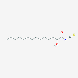 molecular formula C15H27NO2S B12537381 2-Hydroxytetradecanoyl isothiocyanate CAS No. 657392-19-3