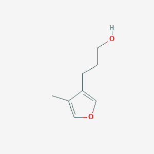 molecular formula C8H12O2 B1253740 3-(4-Methylfuran-3-yl)propan-1-ol CAS No. 118668-58-9