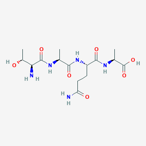 molecular formula C15H27N5O7 B12537400 L-Threonyl-L-alanyl-L-glutaminyl-L-alanine CAS No. 798541-19-2