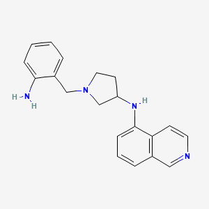 molecular formula C20H22N4 B12537437 N-(1-(2-aminobenzyl)pyrrolidin-3-yl)isoquinolin-5-amine CAS No. 675133-13-8