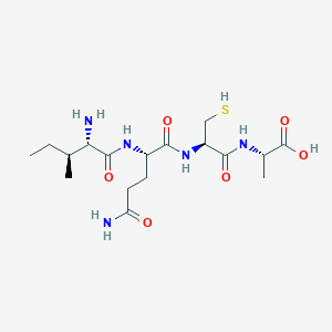 molecular formula C17H31N5O6S B12537453 L-Isoleucyl-L-glutaminyl-L-cysteinyl-L-alanine CAS No. 798541-02-3