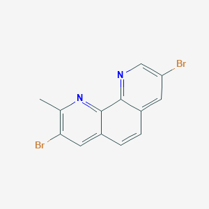molecular formula C13H8Br2N2 B12537494 2-Methyl-3,8-dibromo-1,10-phenanthroline CAS No. 676578-10-2