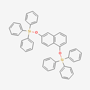 molecular formula C46H36O2Si2 B12537540 [Naphthalene-1,6-diylbis(oxy)]bis(triphenylsilane) CAS No. 653601-74-2
