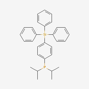 molecular formula C30H33PSi B12537582 Phosphine, bis(1-methylethyl)[4-(triphenylsilyl)phenyl]- CAS No. 651329-83-8