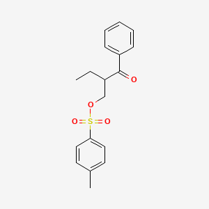 molecular formula C18H20O4S B12537619 2-Benzoylbutyl 4-methylbenzene-1-sulfonate CAS No. 828256-29-7