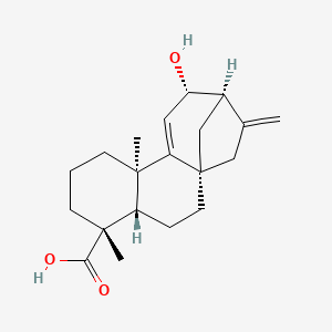 molecular formula C20H28O3 B1253763 12alpha-Hydroxygrandiflorenic acid CAS No. 63768-17-2