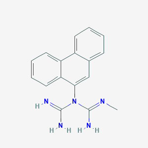 molecular formula C17H17N5 B12537635 N''-Methyl-N-phenanthren-9-yltriimidodicarbonic diamide CAS No. 674340-13-7
