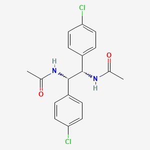 molecular formula C18H18Cl2N2O2 B12537655 N,N'-[(1S,2S)-1,2-Bis(4-chlorophenyl)ethane-1,2-diyl]diacetamide CAS No. 820231-52-5