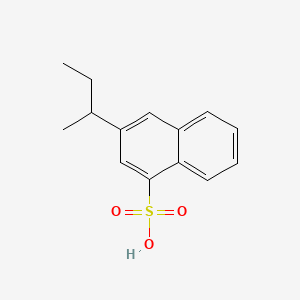 molecular formula C14H16O3S B12537675 sec-Butylnaphthalenesulfonic acid CAS No. 143077-71-8