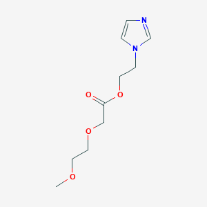 molecular formula C10H16N2O4 B12537745 2-(1H-Imidazol-1-yl)ethyl (2-methoxyethoxy)acetate CAS No. 798571-68-3