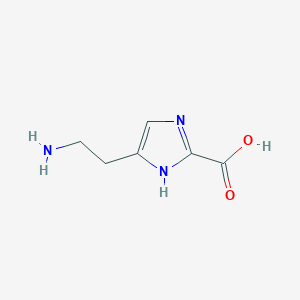 molecular formula C6H9N3O2 B12537794 Histamine-2-carboxylic acid CAS No. 749799-30-2