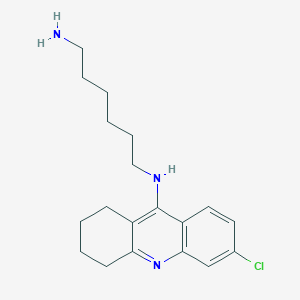 molecular formula C19H26ClN3 B12537911 N~1~-(6-Chloro-1,2,3,4-tetrahydroacridin-9-yl)hexane-1,6-diamine CAS No. 681211-37-0