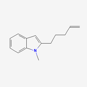 molecular formula C14H17N B12537924 1-Methyl-2-(pent-4-en-1-yl)-1H-indole CAS No. 683799-95-3