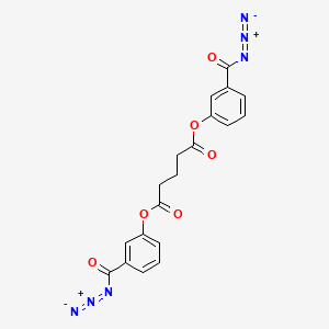 molecular formula C19H14N6O6 B12538051 Bis[3-(azidocarbonyl)phenyl] pentanedioate CAS No. 142179-03-1