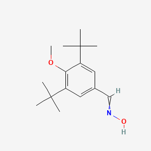 molecular formula C16H25NO2 B12538055 N-[(3,5-Di-tert-butyl-4-methoxyphenyl)methylidene]hydroxylamine CAS No. 663604-13-5