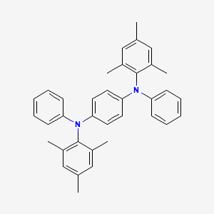 molecular formula C36H36N2 B12538066 N~1~,N~4~-Diphenyl-N~1~,N~4~-bis(2,4,6-trimethylphenyl)benzene-1,4-diamine CAS No. 663943-10-0