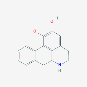 molecular formula C17H17NO2 B1253815 1-Methoxy-5,6,6a,7-tetrahydro-4H-dibenzo[de,g]quinolin-2-ol 