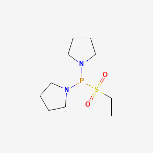 molecular formula C10H21N2O2PS B12538162 Ethylsulfonyl(dipyrrolidin-1-yl)phosphane CAS No. 141930-81-6