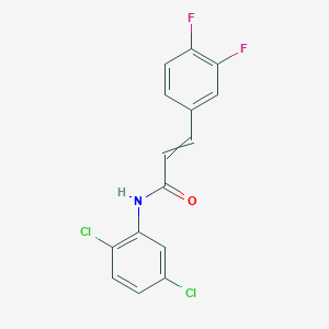 molecular formula C15H9Cl2F2NO B12538172 N-(2,5-Dichlorophenyl)-3-(3,4-difluorophenyl)prop-2-enamide CAS No. 821004-81-3