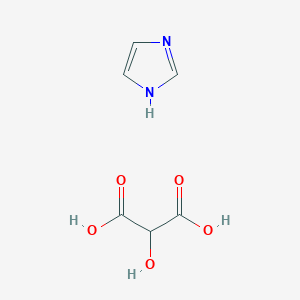 molecular formula C6H8N2O5 B12538235 2-hydroxypropanedioic acid;1H-imidazole CAS No. 659743-45-0