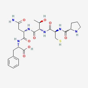 molecular formula C25H36N6O8S B12538238 L-Phenylalanine, L-prolyl-L-cysteinyl-L-threonyl-L-asparaginyl- CAS No. 680987-17-1