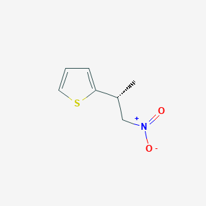 molecular formula C7H9NO2S B12538276 (R)-1-Nitro-2-(2-thienyl)propane CAS No. 799812-12-7