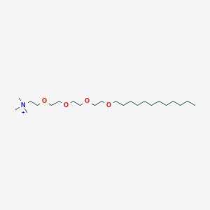 molecular formula C23H50NO4+ B12538278 N,N,N-Trimethyl-3,6,9,12-tetraoxatetracosan-1-aminium CAS No. 664326-13-0